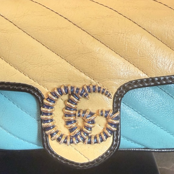 Gucci Mini GG Marmont Calfskin Leather Crossbody shoulder Bag Limited Edition - Picture 3 of 17